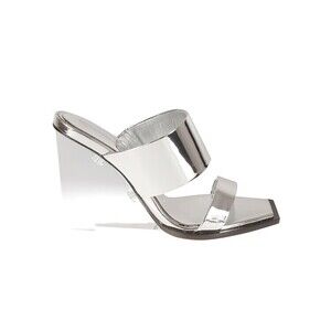 Alexander Mcqueen Silver Sandals With Straps - NWT